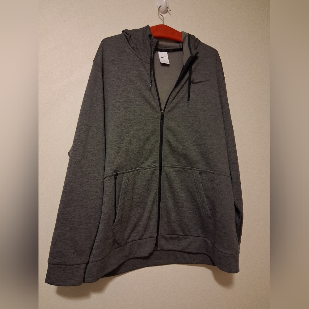 Nike Charcoal Full-Zip Hoodie XXL MENS